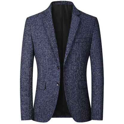 Men’s Textured Knit Blazer | Smart Casual Jacket | Modern Tailored Fit
