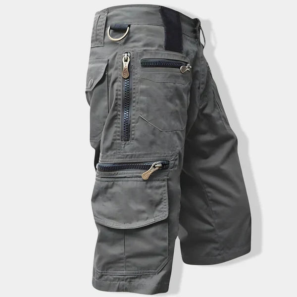 Men’s Utility Cargo Shorts | Multi-Pocket Outdoor Workwear | Durable Cotton Blend