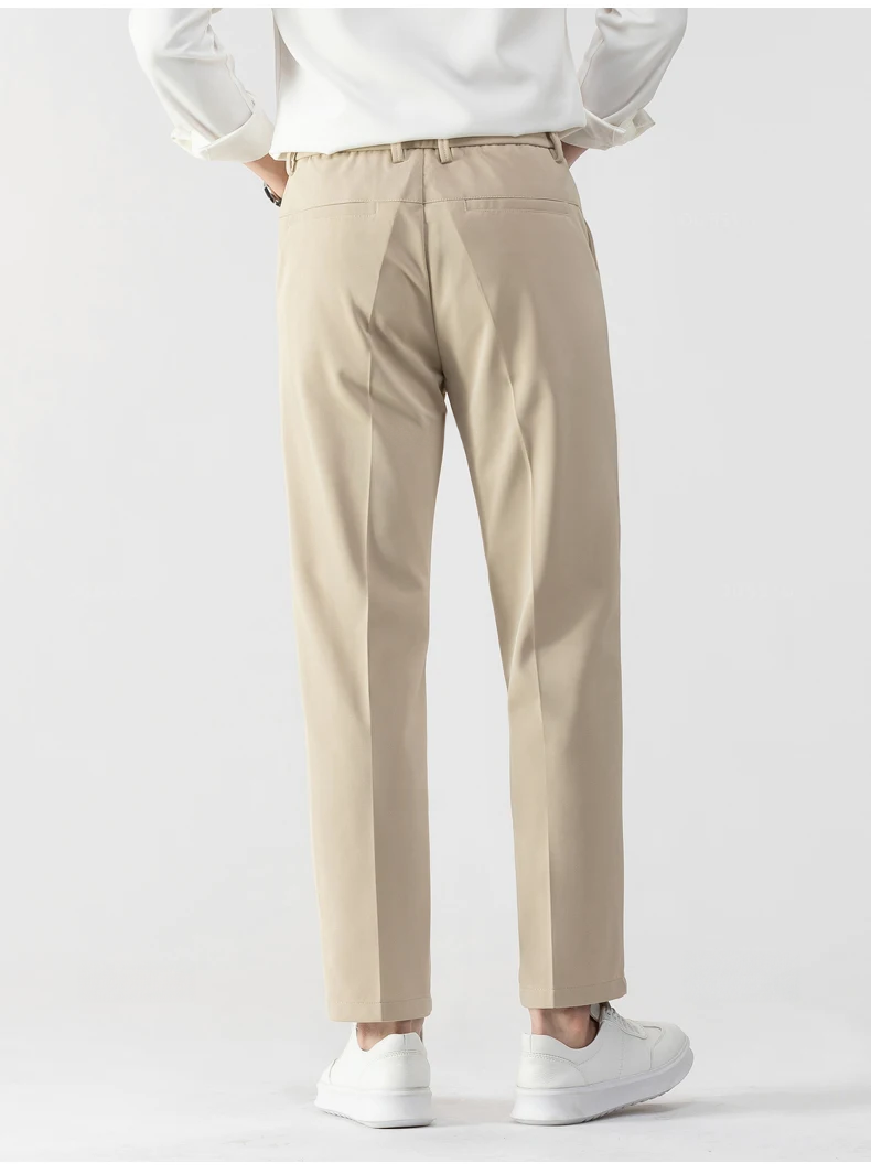 Slim Fit Trousers | Stretch Waist with Tapered Leg
