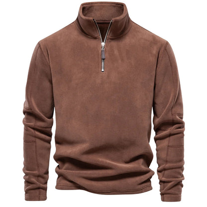 Men’s Fleece Quarter-Zip Pullover | Lightweight Cold-Weather Layer