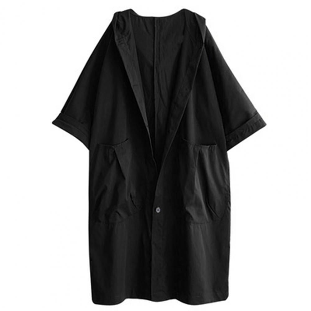 Oversized Hooded Coat | Relaxed Fit | Lightweight Cotton Blend | Casual Layer