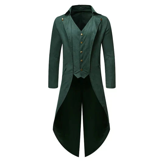 Men’s Tailcoat Blazer | Vintage Formal Coat | Slim Fit Longline Design