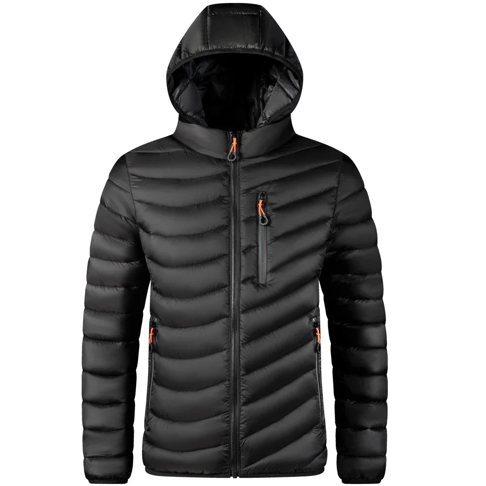 Men’s Lightweight Hooded Puffer Jacket | Quilted Shell | Urban Cold-Weather Layer