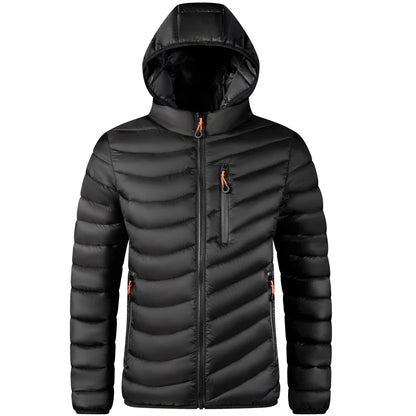 Men’s Lightweight Hooded Puffer Jacket | Quilted Shell | Urban Cold-Weather Layer