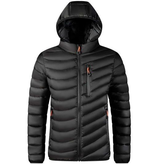 Men’s Lightweight Hooded Puffer Jacket | Quilted Shell | Urban Cold-Weather Layer