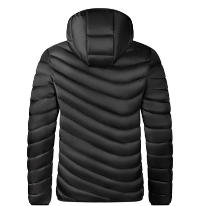 Men’s Lightweight Hooded Puffer Jacket | Quilted Shell | Urban Cold-Weather Layer