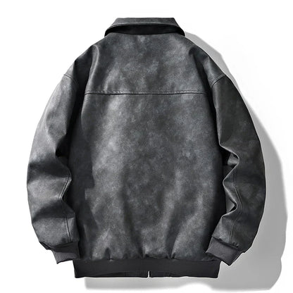 Men's Faux Suede Bomber Jacket | Relaxed Fit Streetwear Layer | Soft Lined Zip-Up