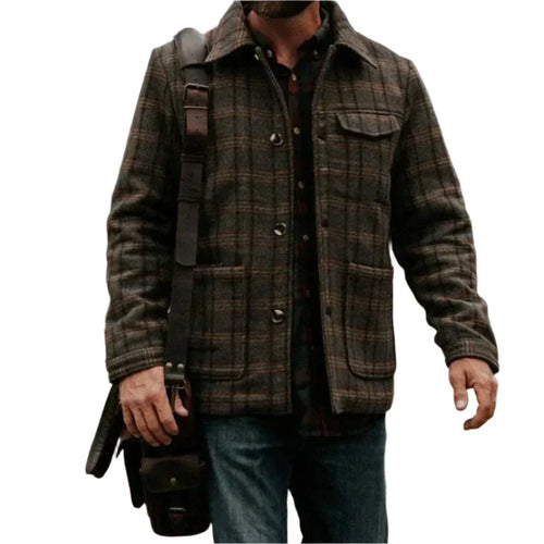 Men’s Flannel Shirt Jacket | Plaid Overshirt | Midweight Fall Layer