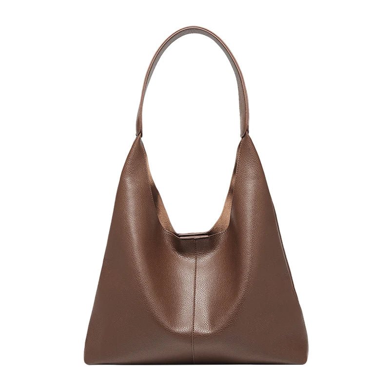 Modern Shoulder Bag | Soft Vegan Leather with Secure Zip Pocket