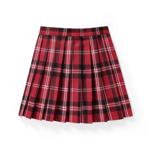 Pleated Plaid Mini Skirt | High Waist | Classic A-Line Silhouette