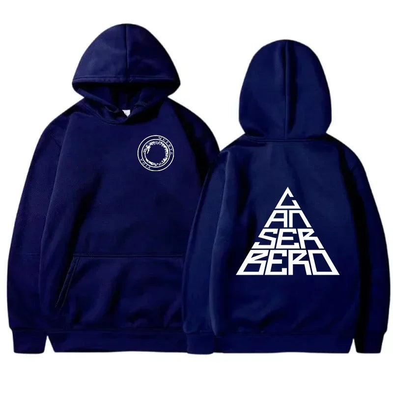 Men's Canserbero Tribute Hoodie | Dual Graphic Print | Fleece Streetwear Pullover