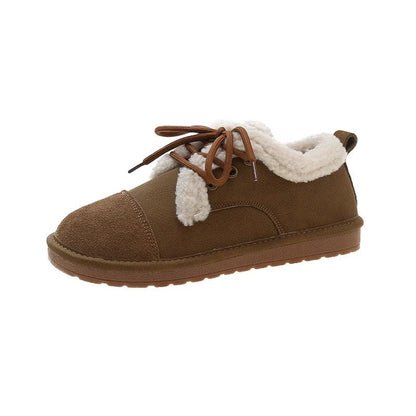 Fleece-Lined Winter Moccasins | Adjustable Lace-Up | Suede Finish | Cozy Everyday Wear