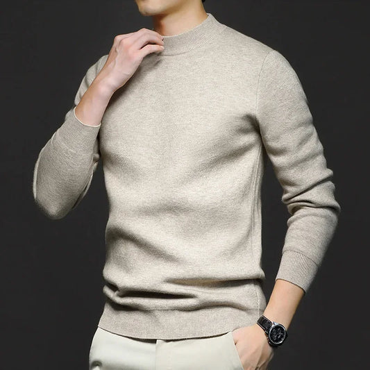 Men’s Merino Wool Blend Sweater | Classic Crewneck | Lightweight Fall Knitwear