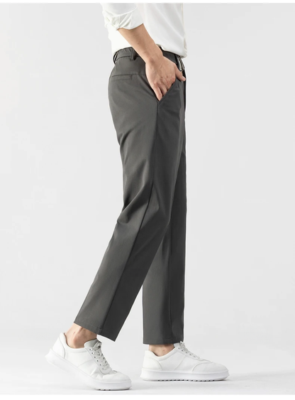Slim Fit Trousers | Stretch Waist with Tapered Leg