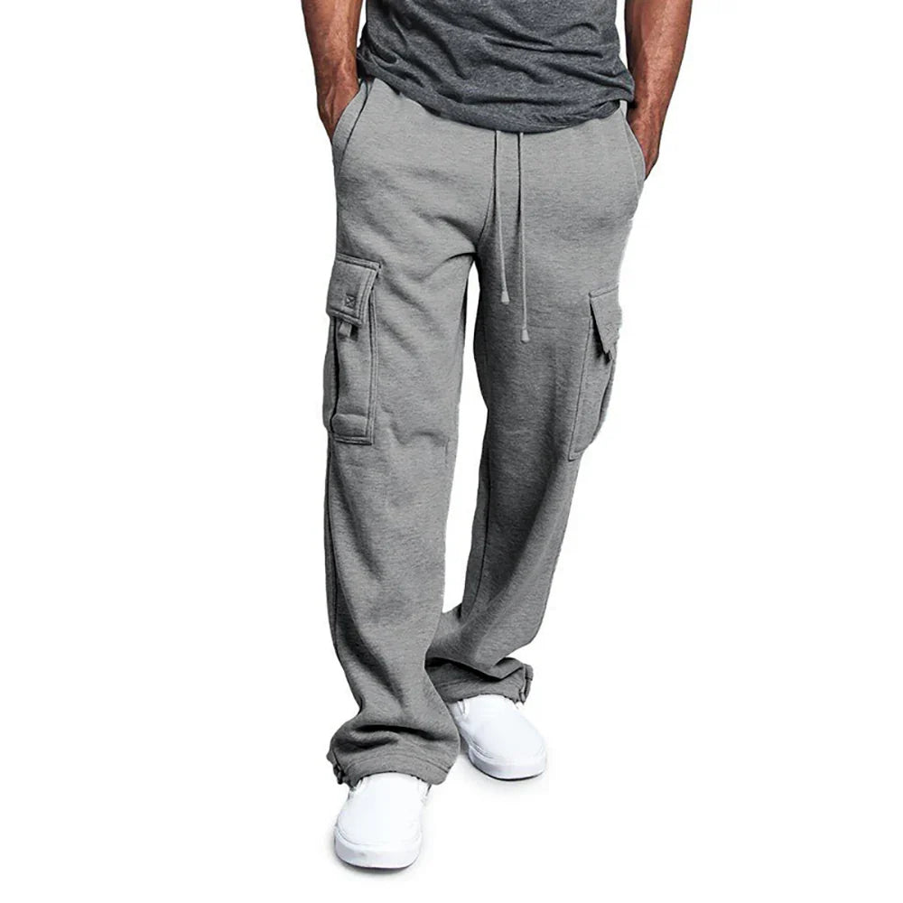 Men's Fleece Cargo Joggers | Relaxed Fit | Soft Knit with Utility Pockets