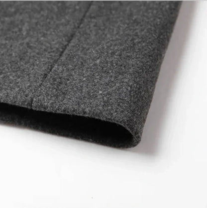 Men's Slim-Fit Wool Blend Overcoat | Double-Button Design | Elegant Winter Wear