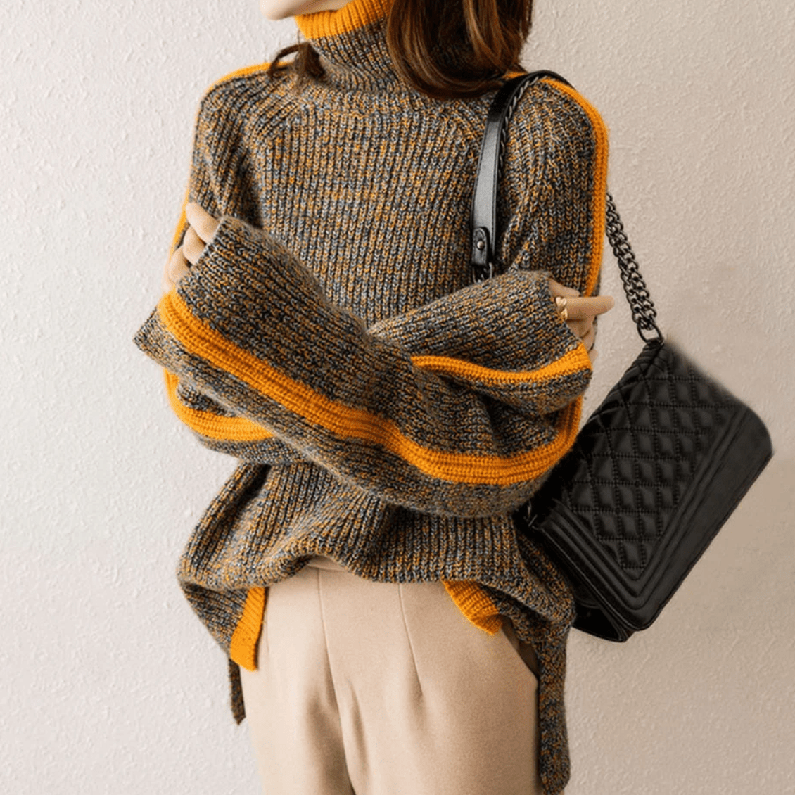 Ribbed Knit Sweater | Relaxed Fit | Soft Wool Blend