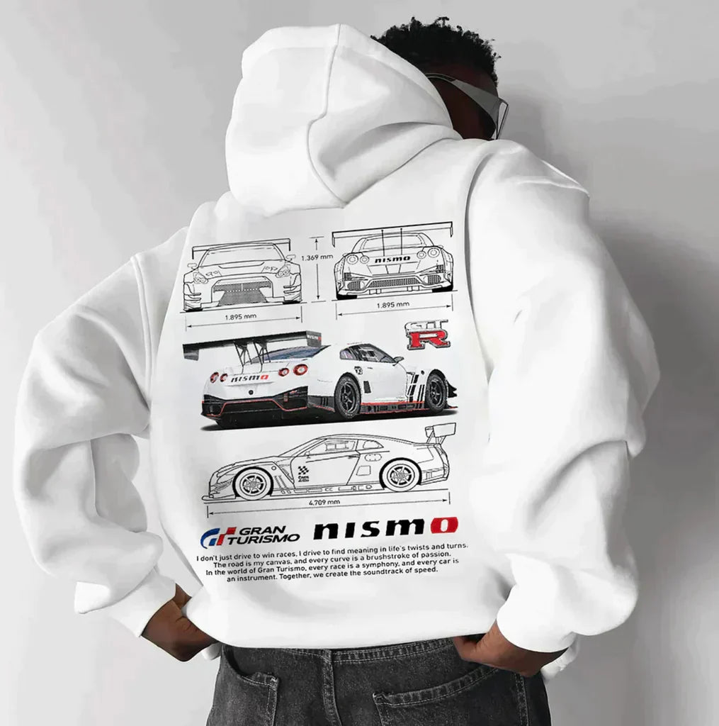 Unisex Graphic Hoodie | Porsche 911 GT3 RS Print | Streetwear-Inspired Pullover Sweatshirt