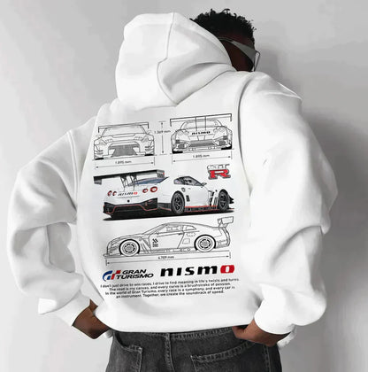 Unisex Graphic Hoodie | Porsche 911 GT3 RS Print | Streetwear-Inspired Pullover Sweatshirt
