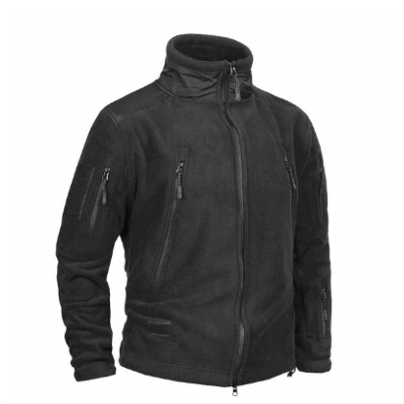 Men’s Tactical Fleece Jacket | Full-Zip Utility Style | Cold Weather Layer
