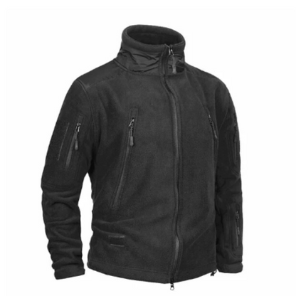 Men’s Tactical Fleece Jacket | Full-Zip Utility Style | Cold Weather Layer