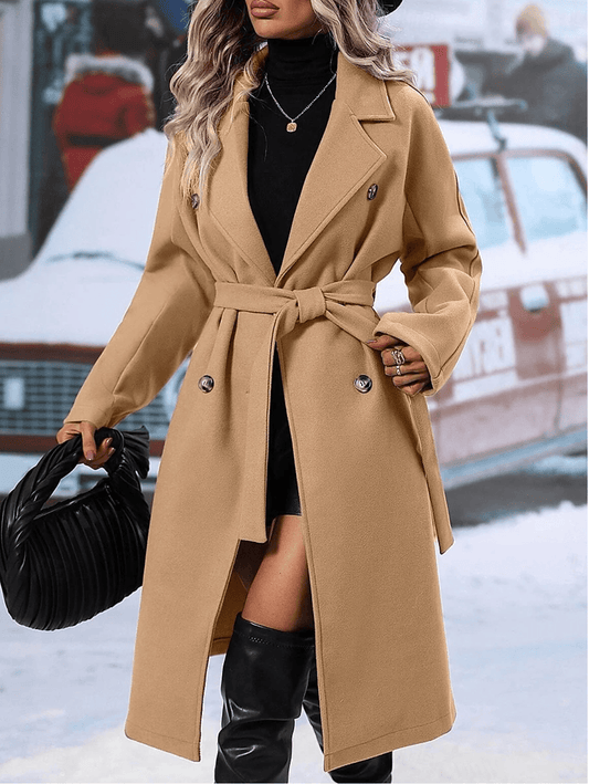 Belted Trench Coat | Tailored Fit | Classic Winter Style