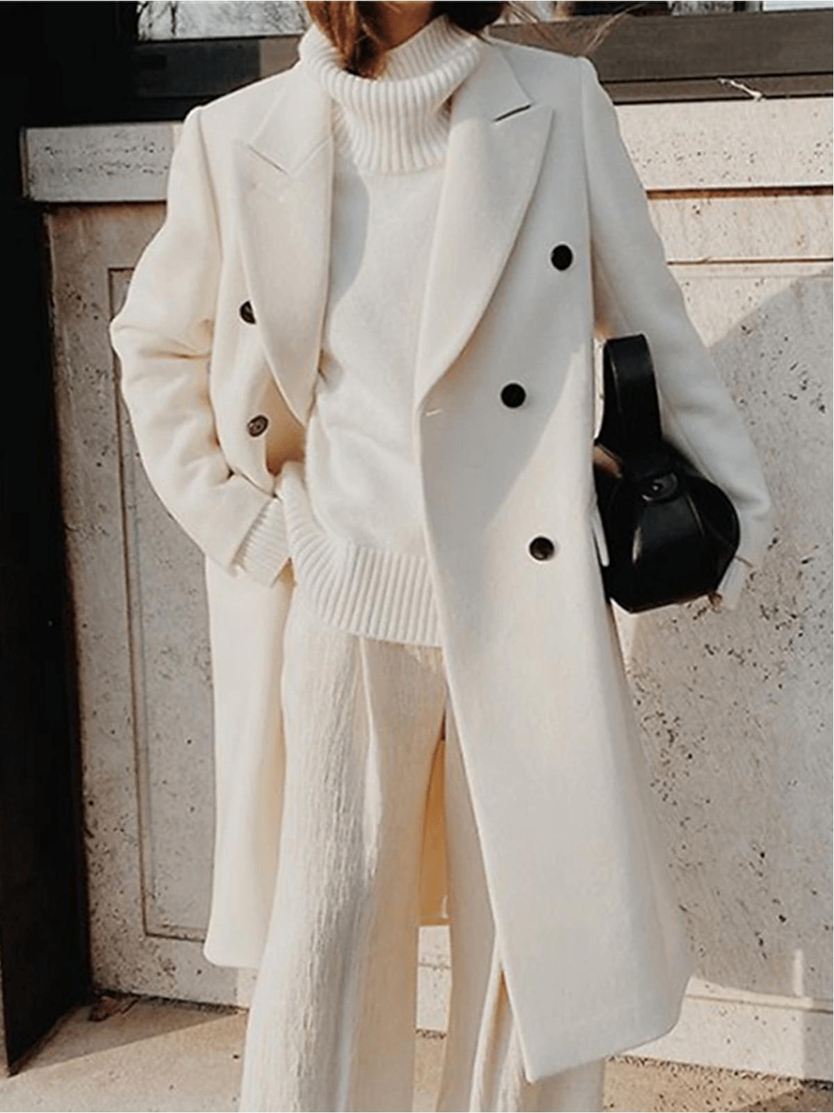 Elegant Wool-Blend Coat | Timeless Style | Warm & Sophisticated