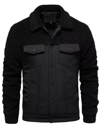 Men’s Sherpa-Lined Canvas Jacket | Warm Casual Outerwear | Fall and Winter Canada