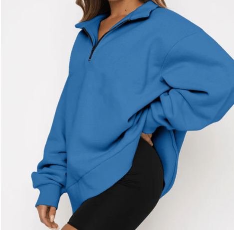 Quarter-Zip Pullover Sweatshirt | Relaxed Fit | Versatile Everyday Layer