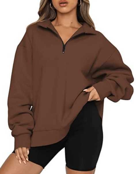 Quarter-Zip Pullover Sweatshirt | Relaxed Fit | Versatile Everyday Layer