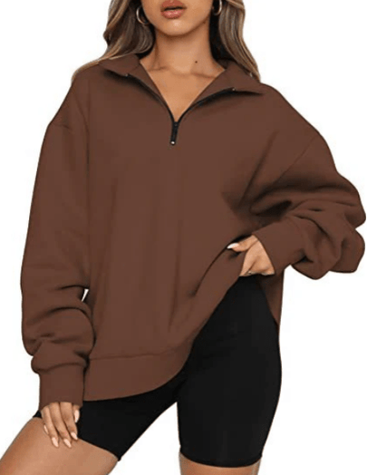 Quarter-Zip Pullover Sweatshirt | Relaxed Fit | Versatile Everyday Layer