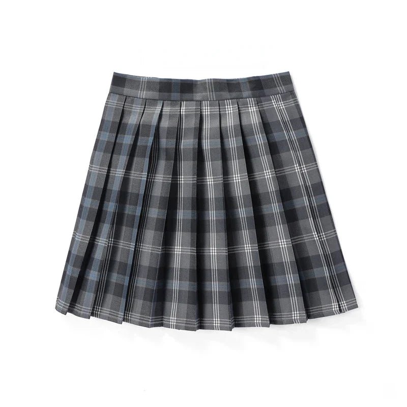 Pleated Plaid Mini Skirt | High Waist | Classic A-Line Silhouette