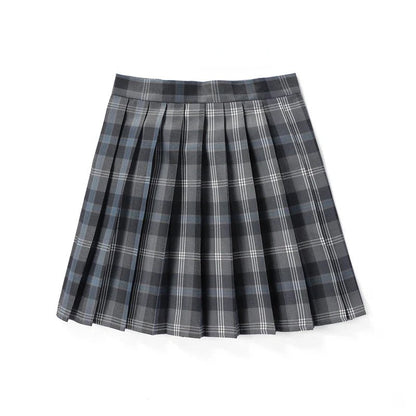 Pleated Plaid Mini Skirt | High Waist | Classic A-Line Silhouette