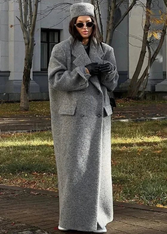 Longline Wool-Blend Coat | Timeless Elegance | Warm Winter Outerwear
