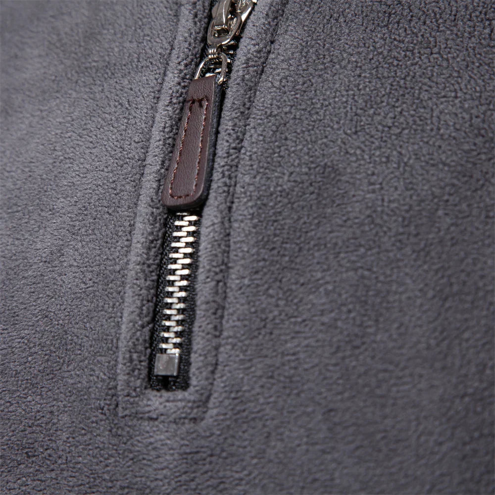 Men’s Fleece Quarter-Zip Pullover | Lightweight Cold-Weather Layer