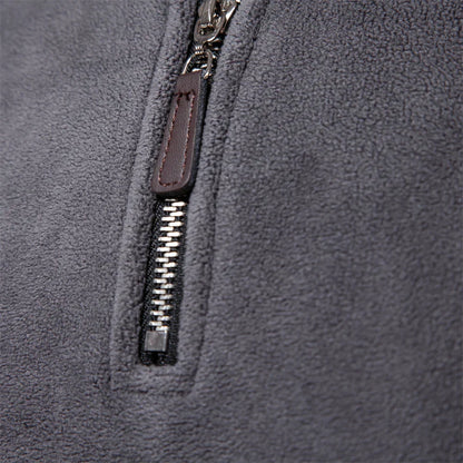 Men’s Fleece Quarter-Zip Pullover | Lightweight Cold-Weather Layer