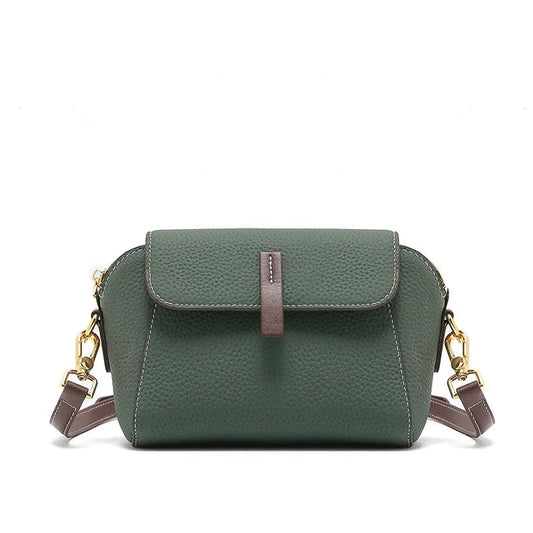 Compact Leather Crossbody Bag | Minimalist Style & Magnetic Flap