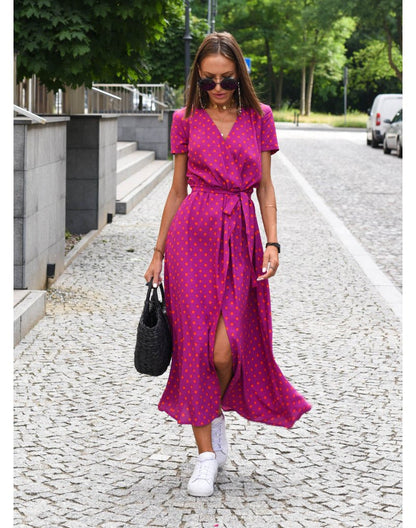 Floral Wrap Dress | Vibrant Print | Lightweight Elegance