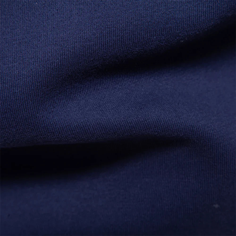 Men’s Long Sleeve Polo Sweatshirt | Ribbed Hem Rugby Style | Casual Smart-Collar Pullover