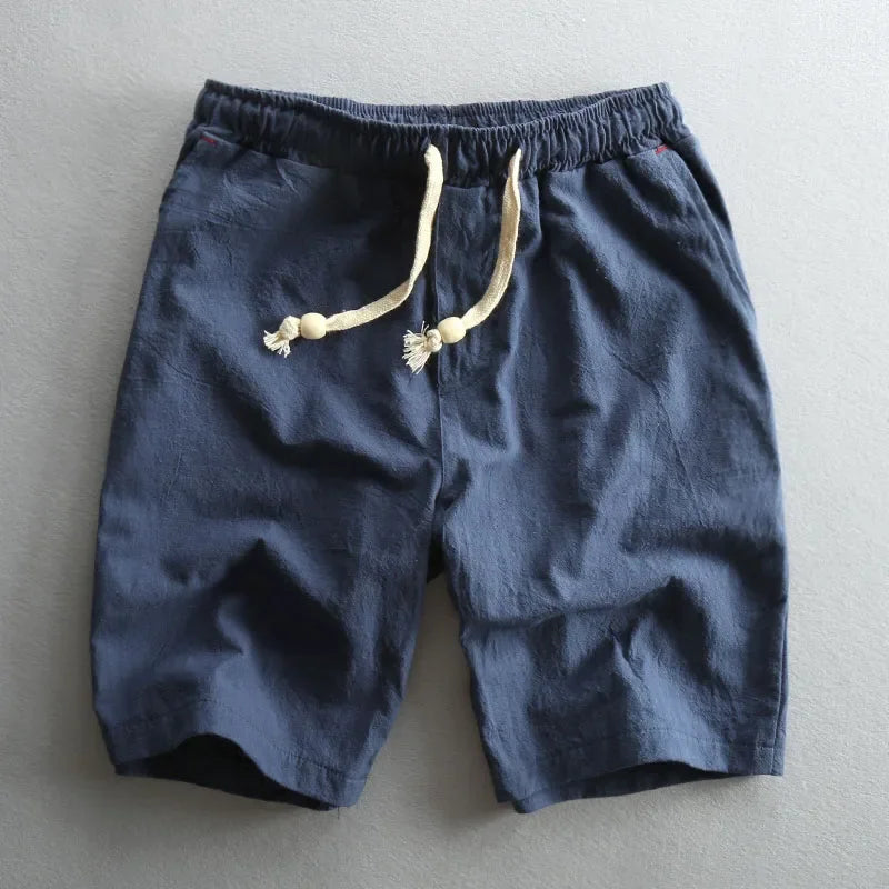 Men’s Linen-Blend Drawstring Shorts | Relaxed Fit | Summer Casual Essentials Canada