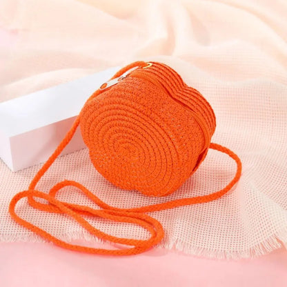Flower Crossbody Bag | Woven Texture | Lightweight & Compact