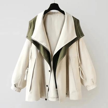 Reversible Hooded Jacket | Two-Tone Lightweight Outerwear | Relaxed Fit