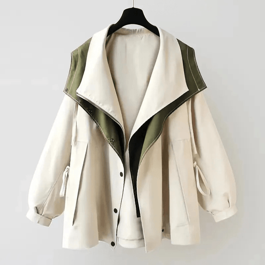 Reversible Hooded Jacket | Two-Tone Lightweight Outerwear | Relaxed Fit