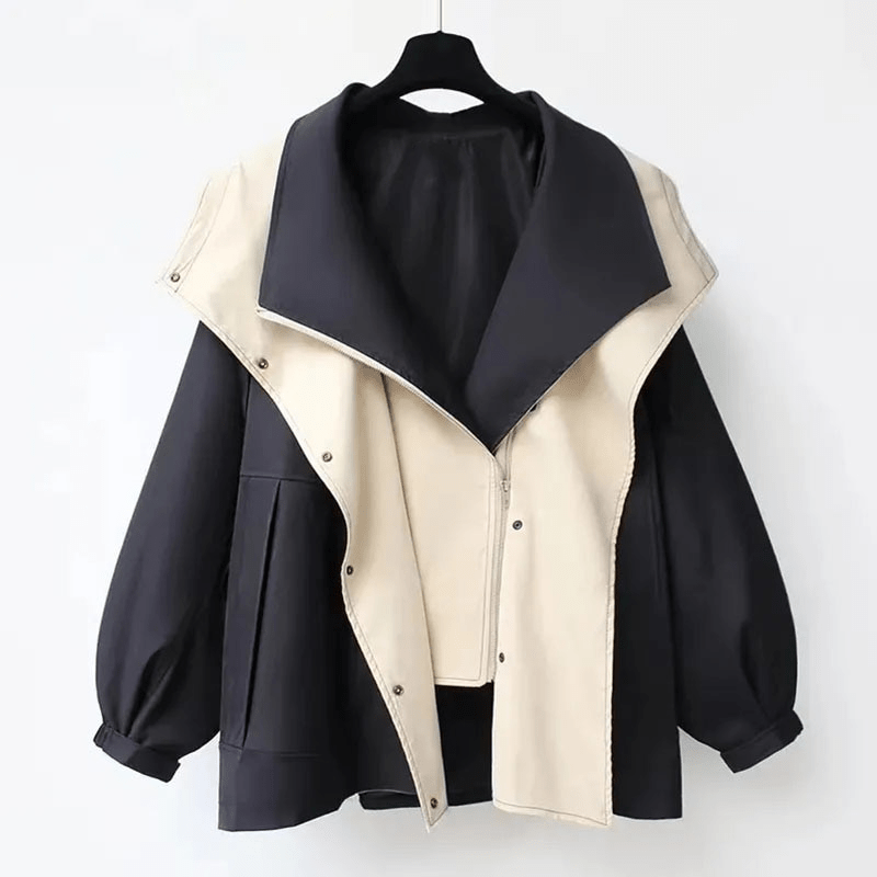 Reversible Hooded Jacket | Two-Tone Lightweight Outerwear | Relaxed Fit