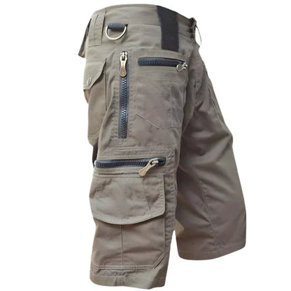 Men’s Utility Cargo Shorts | Multi-Pocket Outdoor Workwear | Durable Cotton Blend