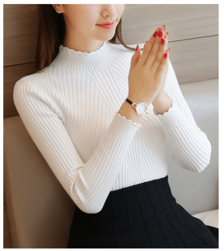 Slim Fit Ribbed Turtleneck Sweater | Soft Knit | Lightweight Comfort | Everyday Layering