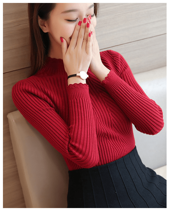 Slim Fit Ribbed Turtleneck Sweater | Soft Knit | Lightweight Comfort | Everyday Layering