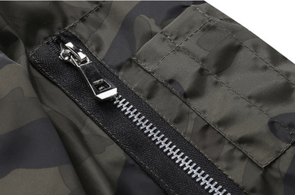 Camo Bomber Jacket | Lightweight Zip-Up | Urban Streetwear Layer