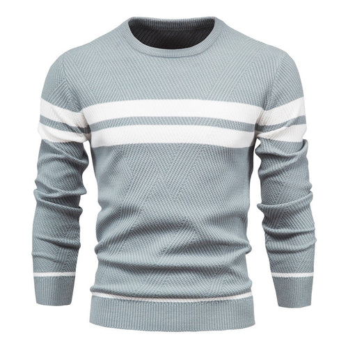Men’s Knit Crewneck Sweater | Textured Design | Casual Workwear Canada