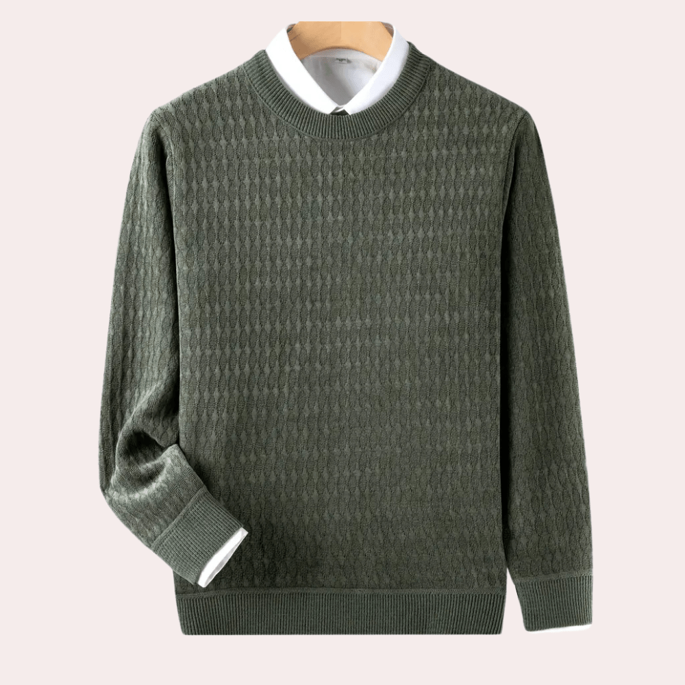 Textured Knit Sweater | Classic Fit | Soft and Stylish